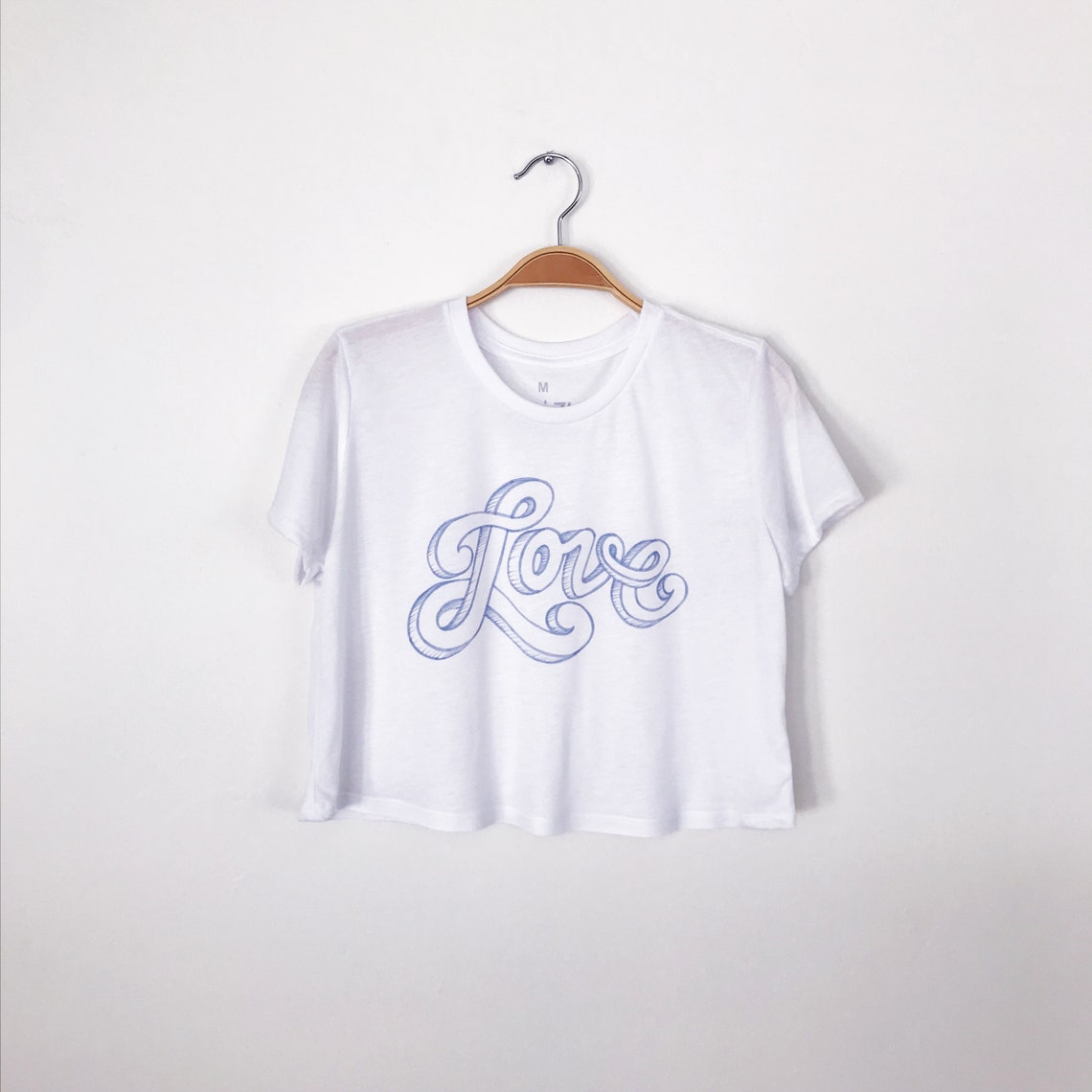 Cropped Love Tee - Etsy