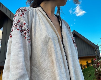 Antique Folk Dress  with Embroidery