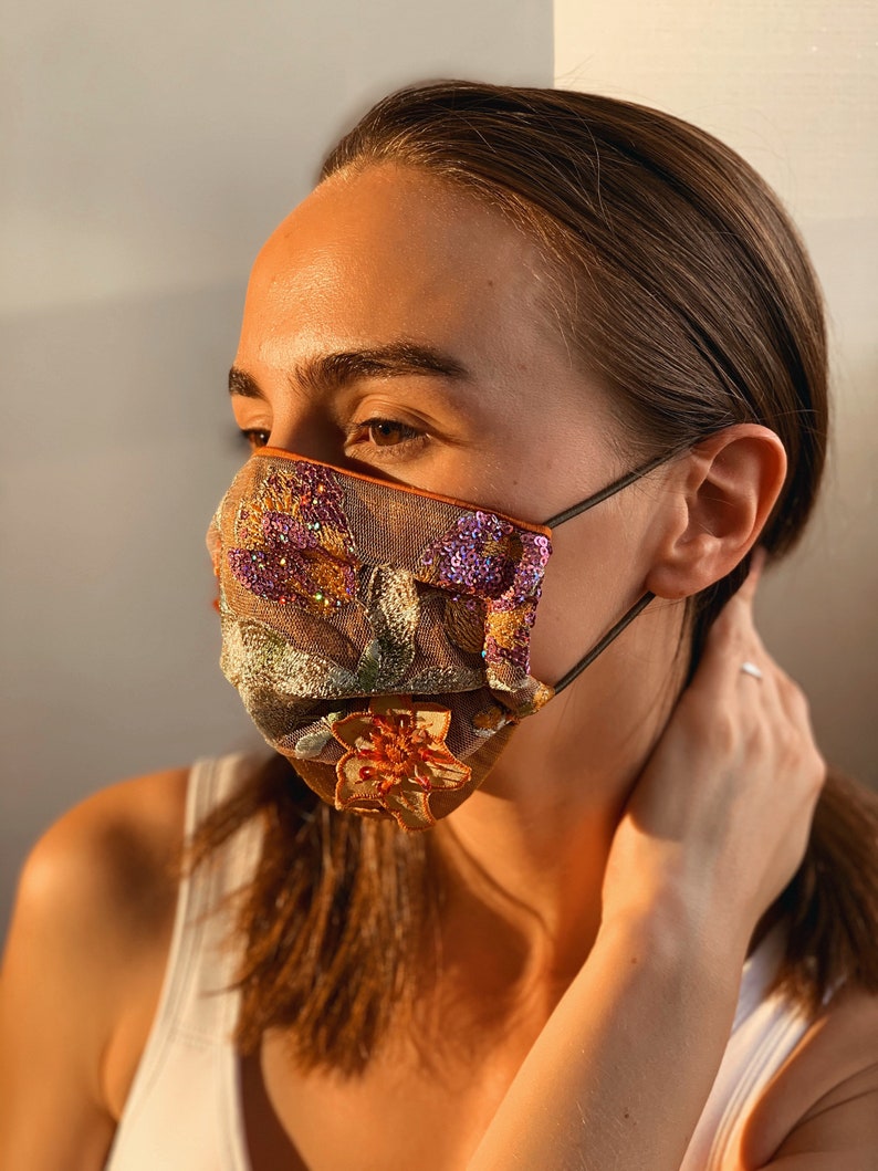 Embroidered Holiday Masks Etsy