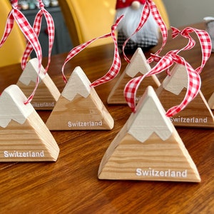 Adorno de montaña suizo, Memoria suiza, Recuerdo, Regalo suizo - Adorno navideño de Suiza - Gran regalo para cualquier expatriado suizo