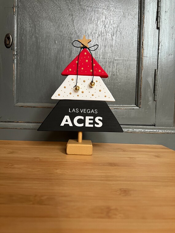 Wood Christmas Tree Las Vegas Aces Christmas Decor for Your Etsy