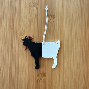 Swiss mountain goat Zermatt Ornament, Swiss Memory, Souvenir, Swiss gift - Switzerland Christmas ornament - Great gift for any Swiss expat