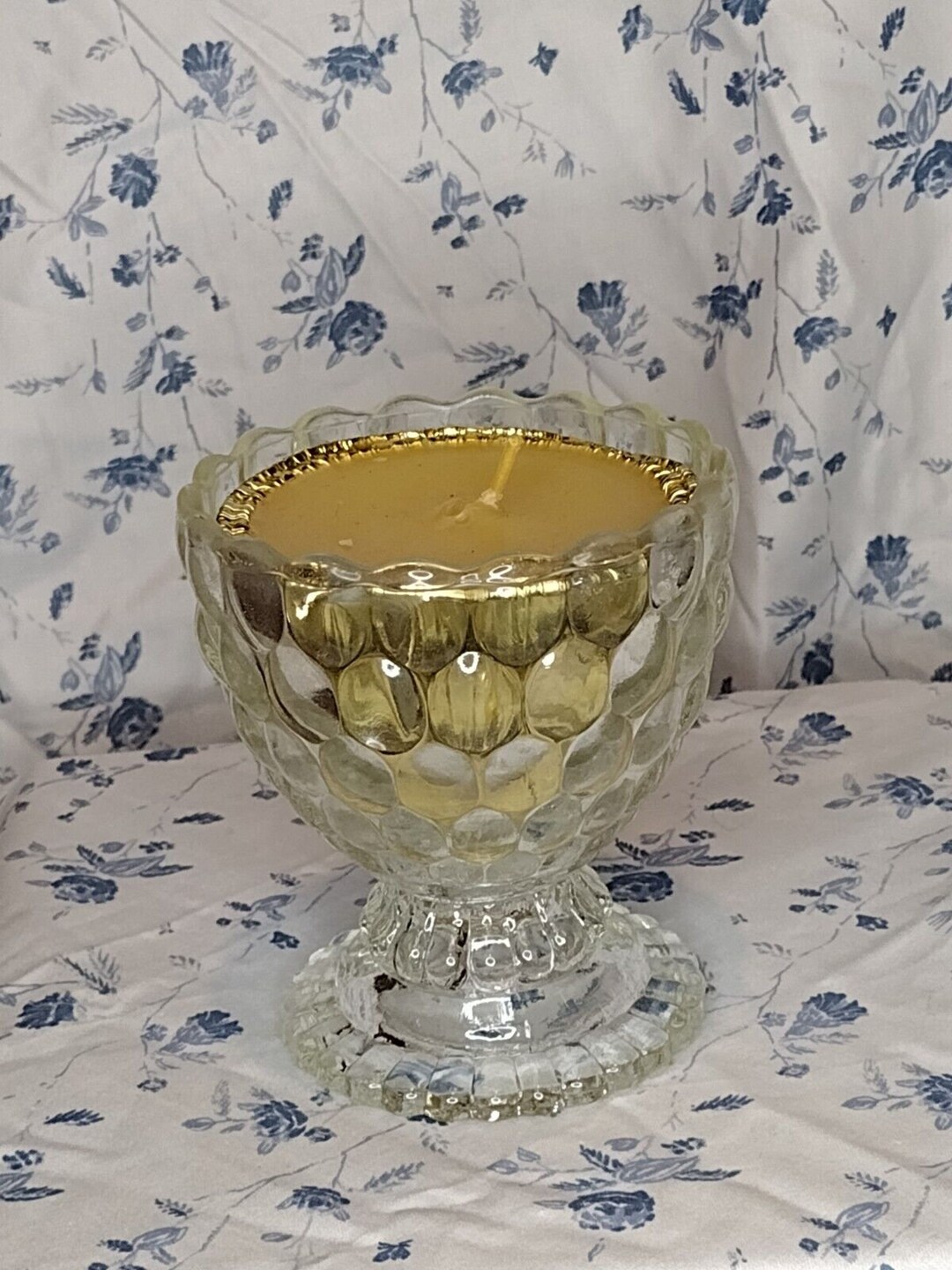 Avon Vintage Ovalique Candle Holder With Candle and Box Etsy