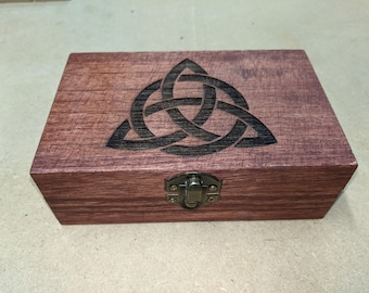 Celtic Knot Box Triquetra  (Medium)