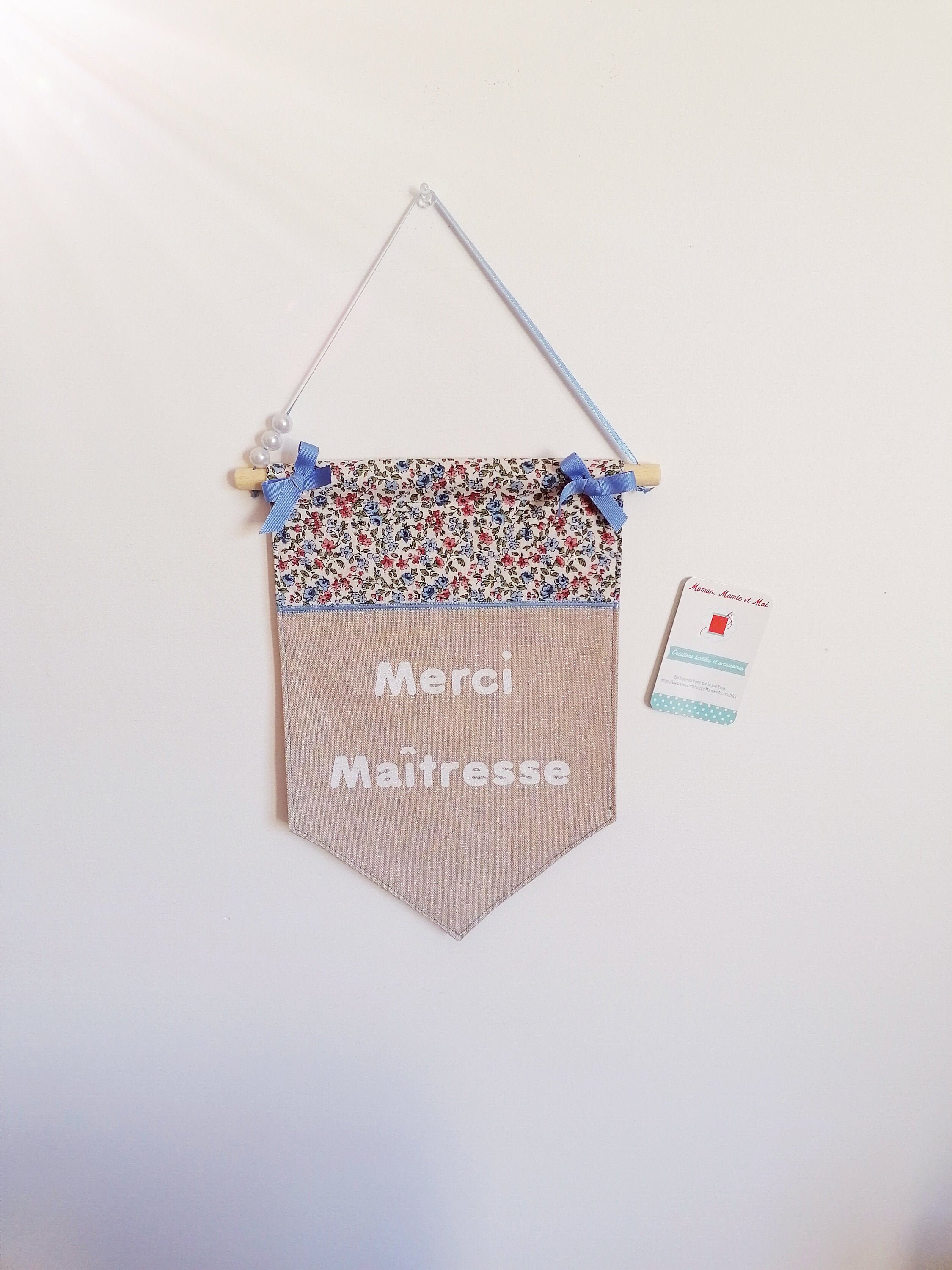 Fanion Décoratif Merci Maîtresse