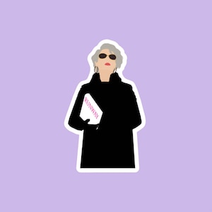 Miranda Priestly Vinyl Sticker, Laptop Decal, Movie Sticker, Minimalist Movie, The Film Artist