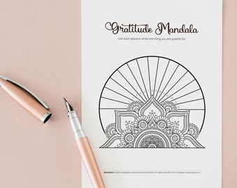 Mandala de gratitud - Sol naciente