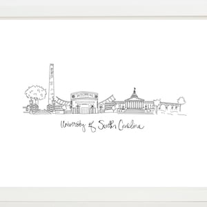 USC University of South Carolina Art Print | Gamecocks