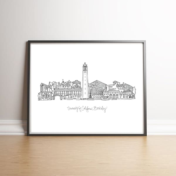 University of California Berkeley Art Print | CA | UC Berkeley