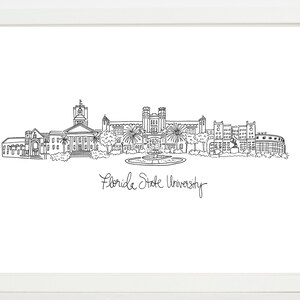 FSU Art Print | Florida State University | Seminoles | Tallahassee