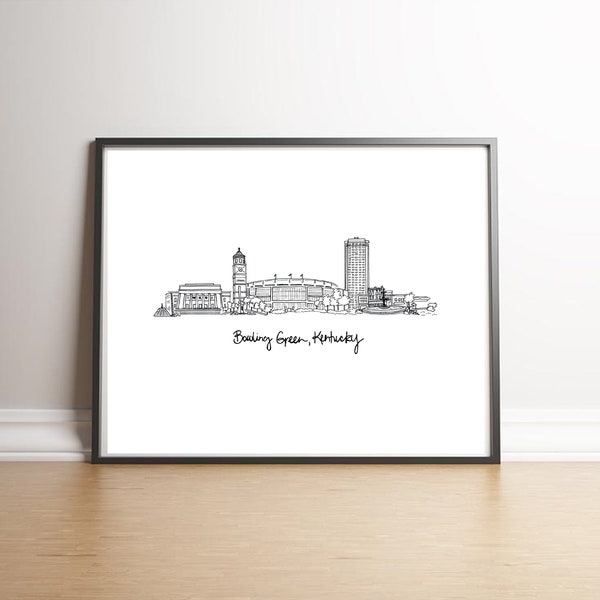 Bowling Green Ky Print Etsy