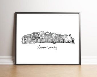 American University Art Print | Washington DC