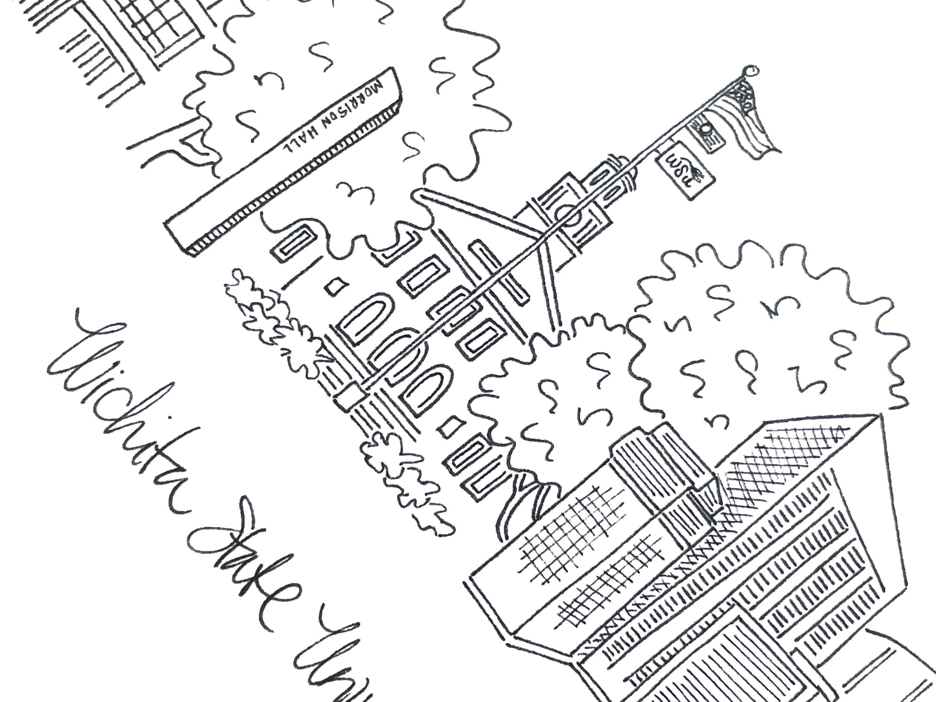 Wichita State University Art Print WSU Wichita Kansas Etsy