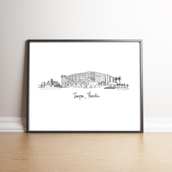 Tampa Fl Art Print Etsy