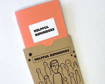 Cartão Positivo • Ilustração de Lembrete Útil • Presente de Bolso