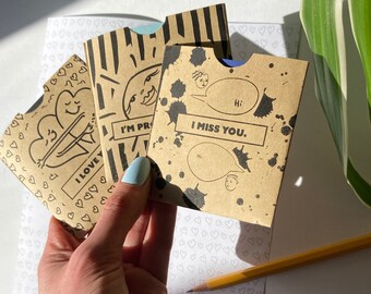Livros de Cartas de Amor à Distância • Preencha os Espaços em Branco, Conjunto de 3