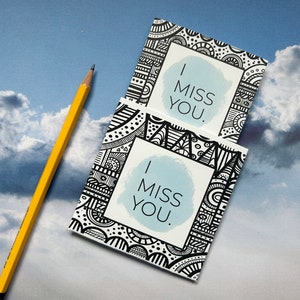 Ich vermisse dich • Du bist meine Person • Fernbeziehung • LDR• Ich vermisse dich • Liebesbrief • Kundenspezifische Karte • Handgeschrieben • Für Ihn • Blau