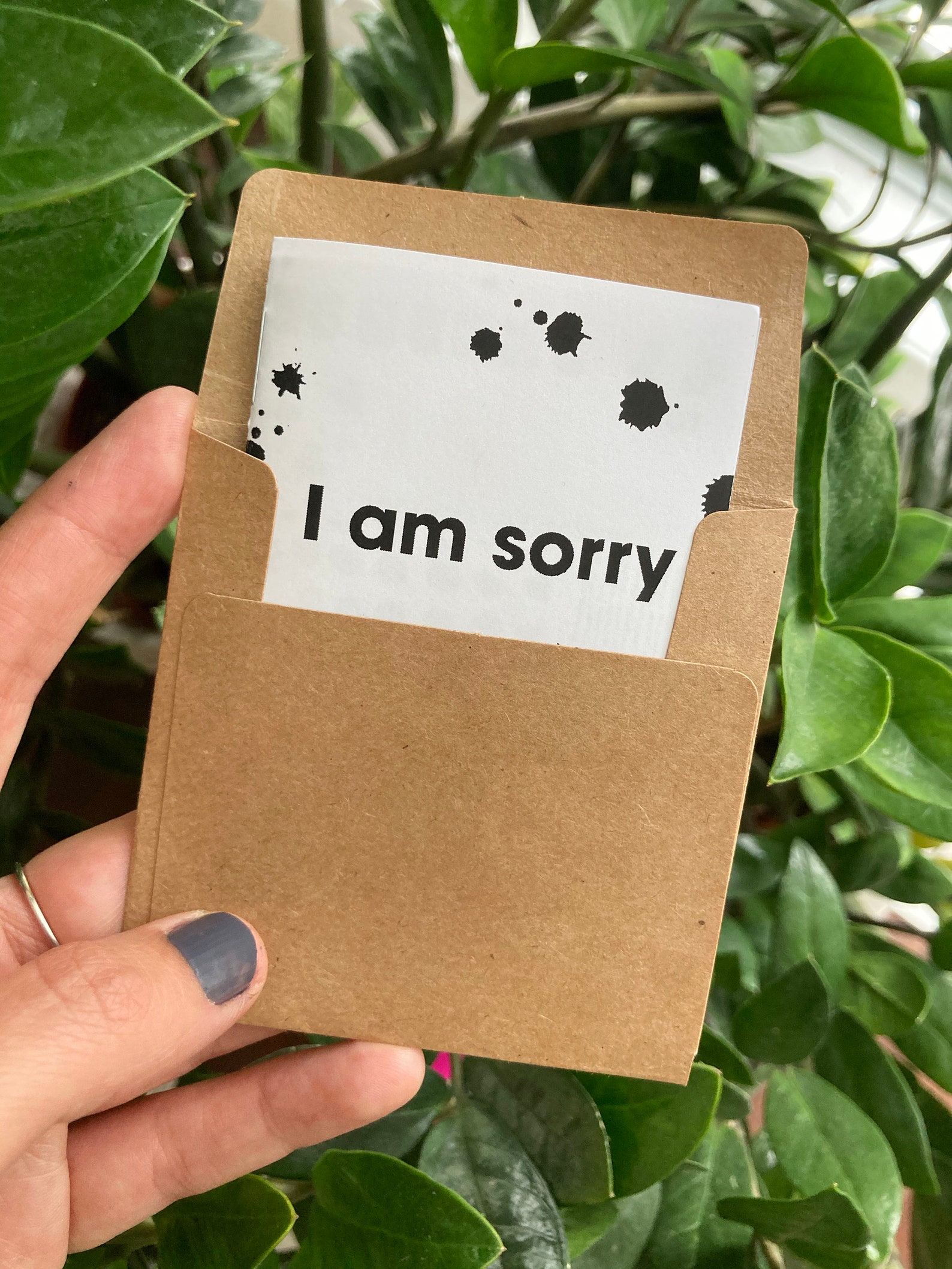 I am sorry/ Sorry Card / Messages / Cute / Love Letter / Card/ Etsy