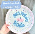 Hand Painted Keepsake Plate: Custom Wedding Crest or Birthday Gift