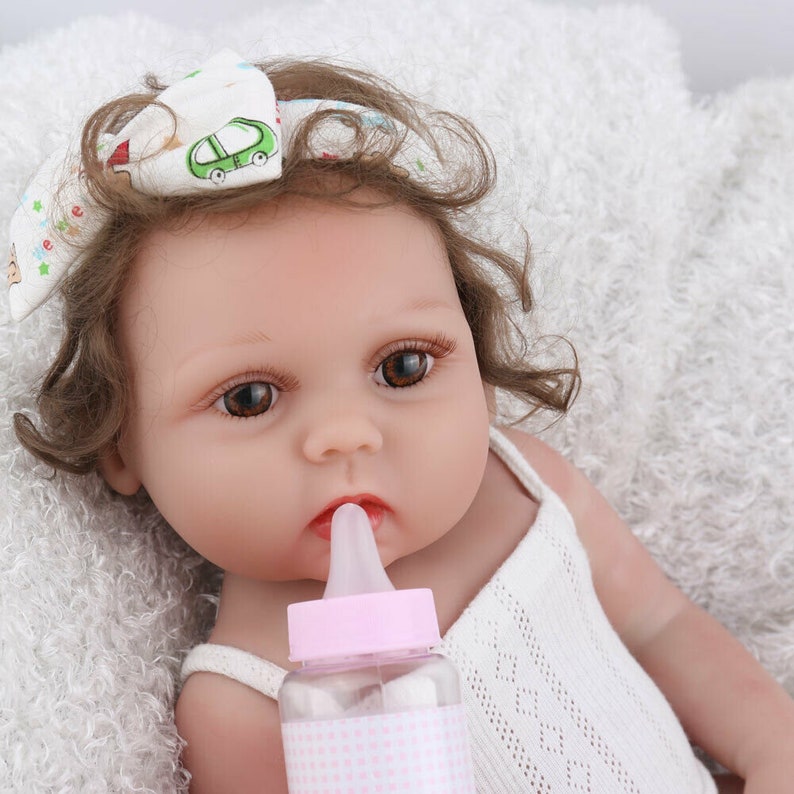 black full body silicone baby girl
