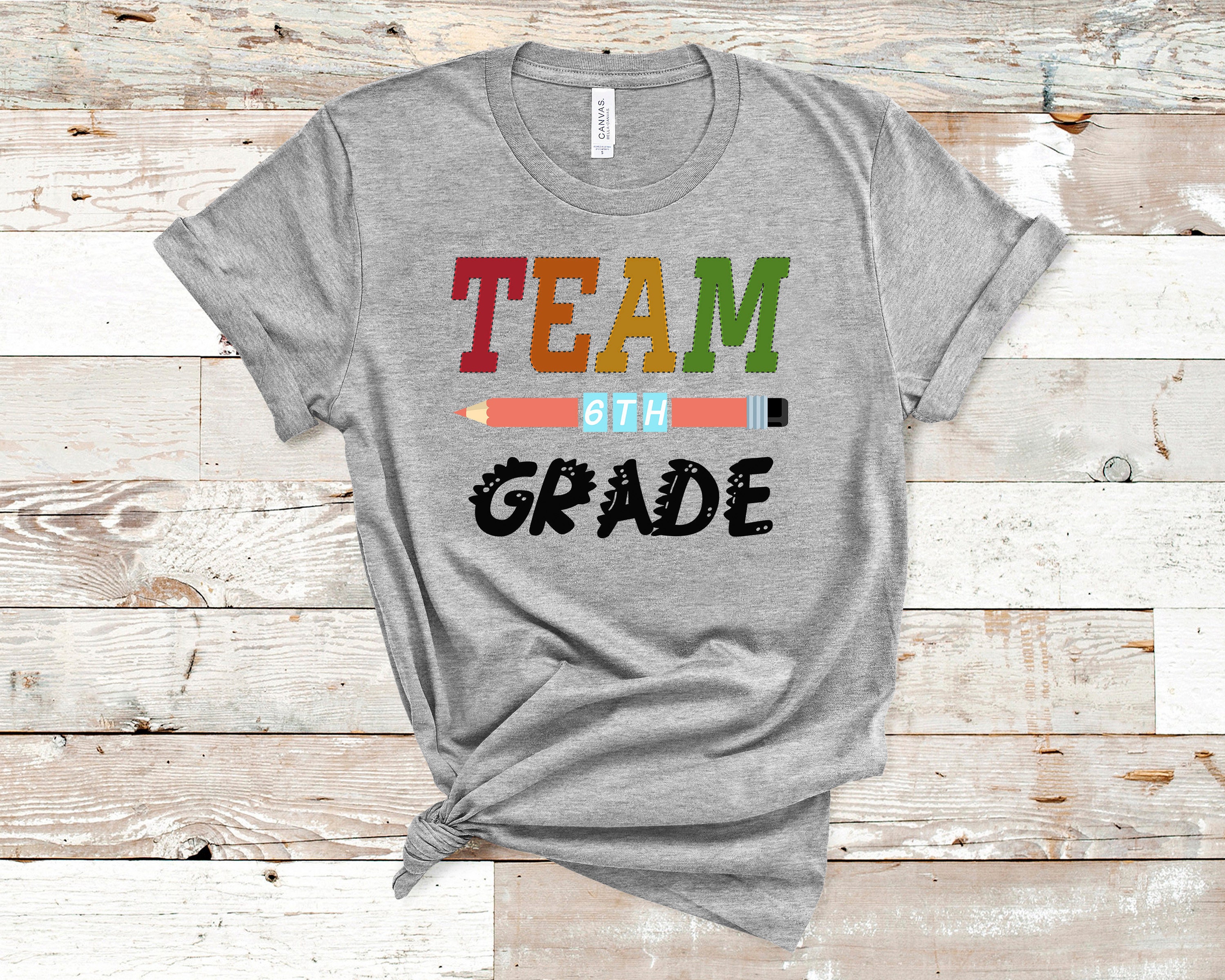 Team Sixth Grade Shirt 6th Grade Squad T-shirt Teacher - Etsy