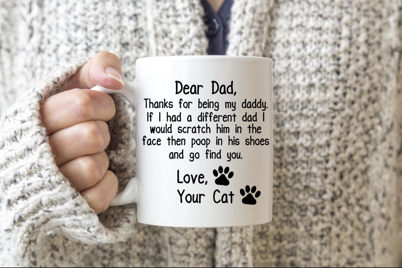 Cat Dad Gift For Men Gifts For Cat Dad Mug For Dad Gift From | Etsy