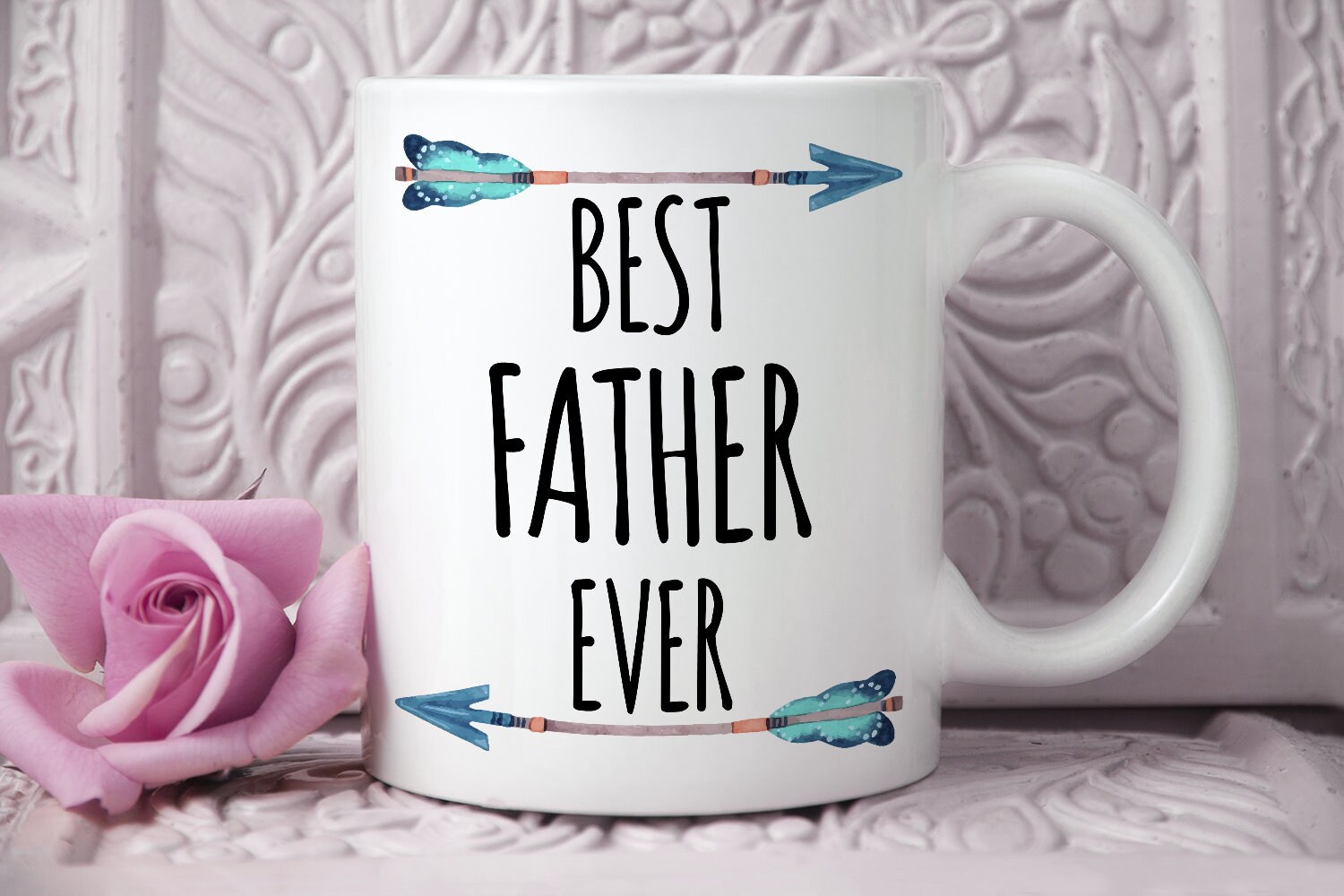 Best Father Ever Cute Father Mug Cute Pops Coffee Cup Cute Etsy