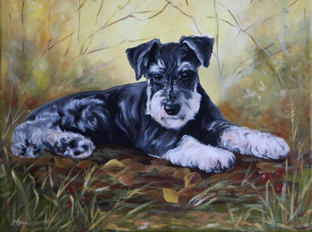 Custom Pet Portrait, Acrylic Painting, Dog Commission, Fine Art, Pet ...