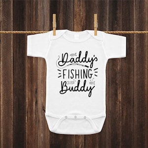 Daddy&#39;s Fishing Buddy Infant to Toddler Cotton Baby Bodysuit Baby Romper Newborn - 24 Months