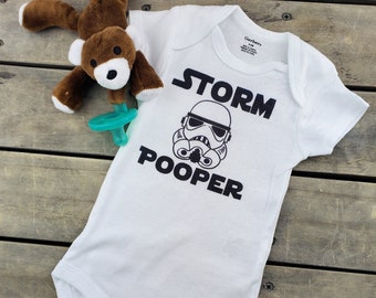 Storm Pooper Trooper Baby Onesie | Funny Star Wars Bodysuit