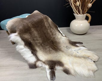 Scandinavian Reindeer Hide | Decorative Reindeer Skin | Genuine Reindeer Pelt Hide