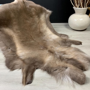 Real GENUINE Scandinavian Reindeer Hide * Exclusive Reindeer skin rug hide pelt throw Home Decorations