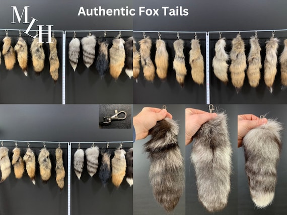Real Fox Tail Fur Fashion Keychain Real Fox Tail Fur Fashion Keychain