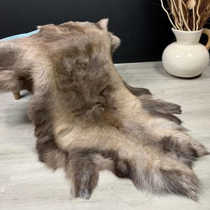 Real Genuine Scandinavian Reindeer Hide * Exclusive Reindeer Skin Rug Hide Pelt Throw Home Decorations