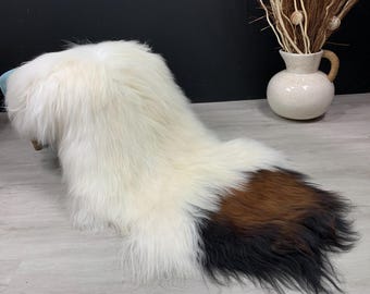 XXL Icelandic Sheepskin rug / Sheepskin  / Icelandic Sheepskin Pelt / Sheepskin Seat Cover / Gift for Dog Sheepskin Pet Bed Throw Home Decor