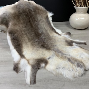 Real Genuine Scandinavian Reindeer Hide * Exclusive Reindeer Skin Rug Hide Pelt Throw Home Decorations