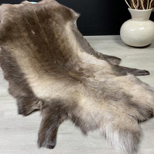 Reindeer Hide Rug | Reindeer Skin | Natural Reindeer Pelt Hide