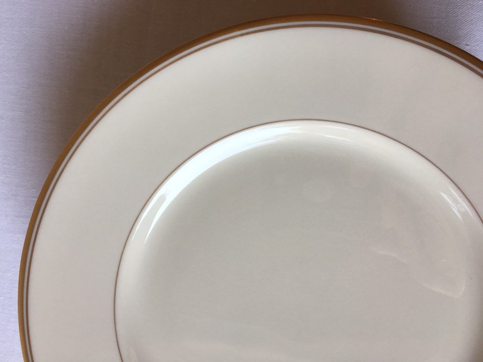 Franciscan China Wilshire Gold Rim Salad Plates Set of 7 Etsy