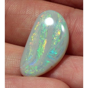 9.2 ct Semi-black Australian Opal w/ Color Bands from Lightning Ridge Australia