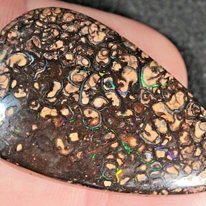 59.7 ct Vibrant Koroit Boulder Opal Cabochon from Australia - brilliant piece!