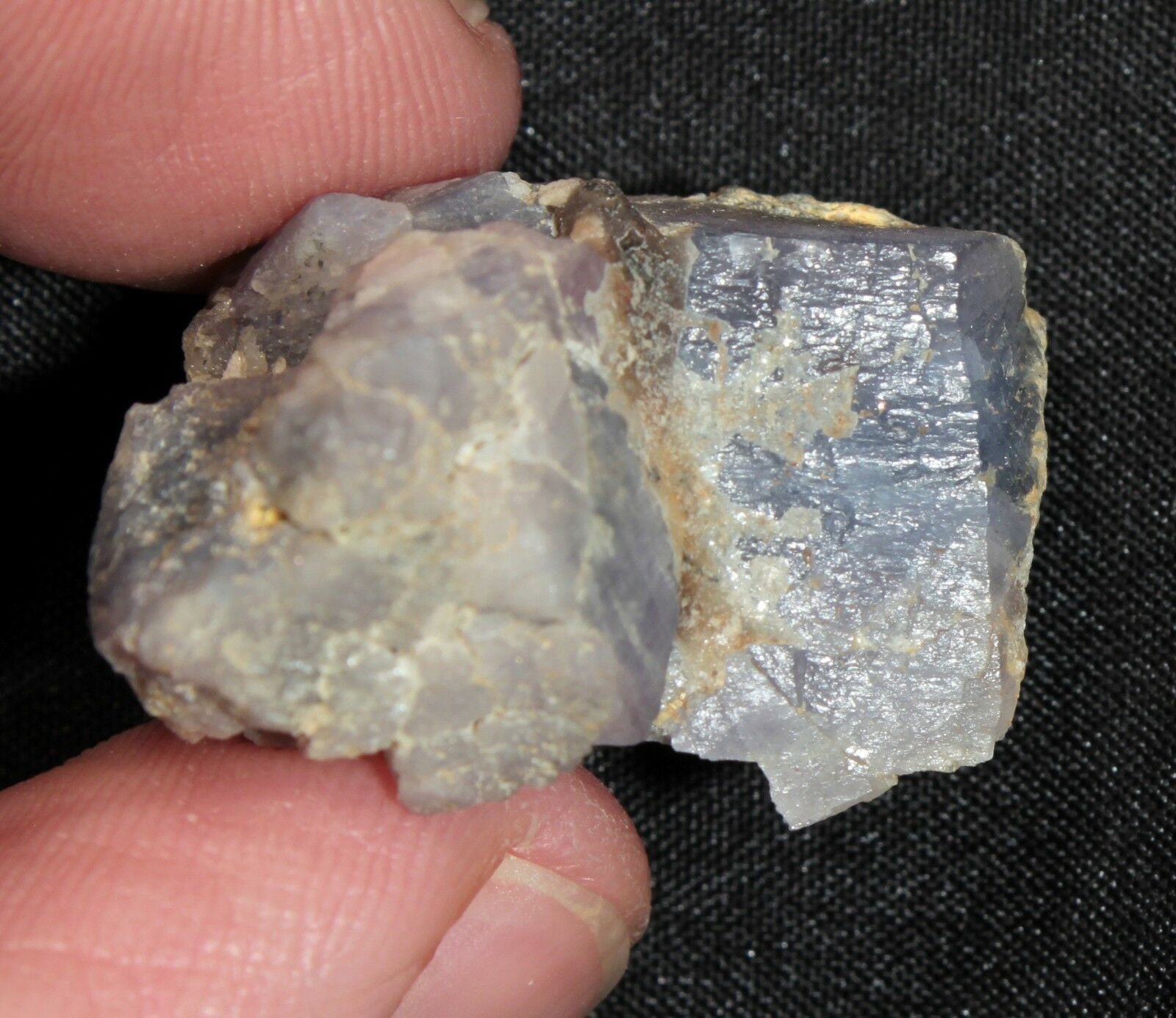 Cristal de zafiro azul de 715 ct con centro púrpura de Etsy