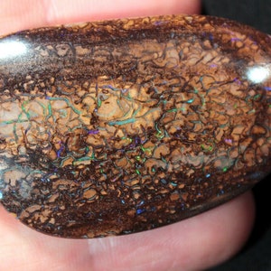 90.3 ct Colorful Koroit Boulder Opal Cabochon from Australia