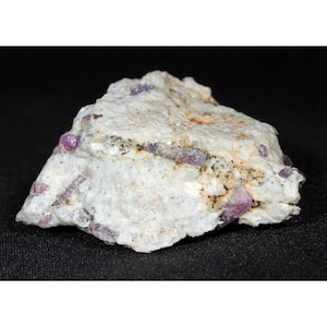 Raspberry Ruby Crystals in Matrix from Cascade Canyon, California 6.7 cm across