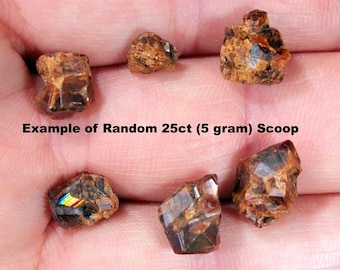 25 ct Pakete von Regenbogengranaten aus Der Kohse Mine, JAPAN