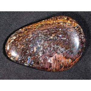 124 ct Huge Colorful Intricate Koroit Boulder Opal Cabochon from Australia
