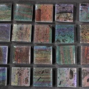 1 Randomly Selected Rainbow Matrix Opal Tile from Andamooka, Australia