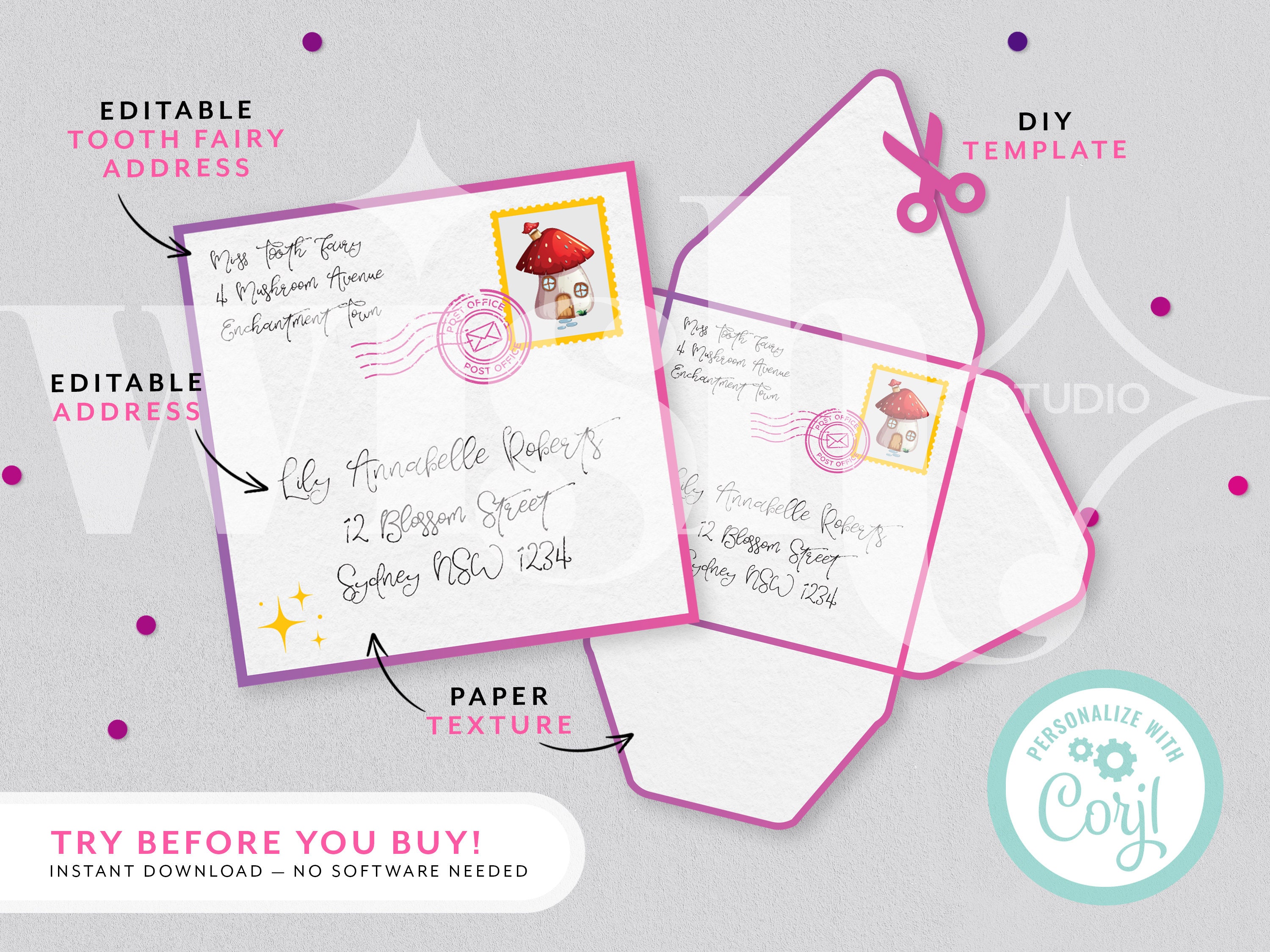 free printable tooth fairy letter and envelope free printable tooth fairy letter and envelope