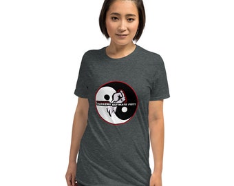 Gray Tai Chi Yin Yang T-Shirt - Supreme Ultimate Fist - Short-Sleeve Unisex Tee - Choose Light or Dark Grey