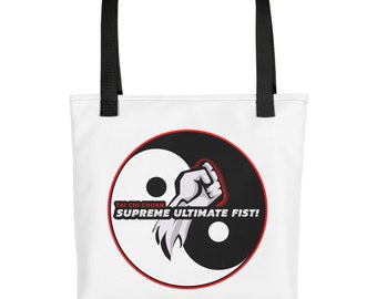 Tai Chi Chuan Tote Bag - Supreme Ultimate Fist Gym or Shopping Bag - Single Silver Fist