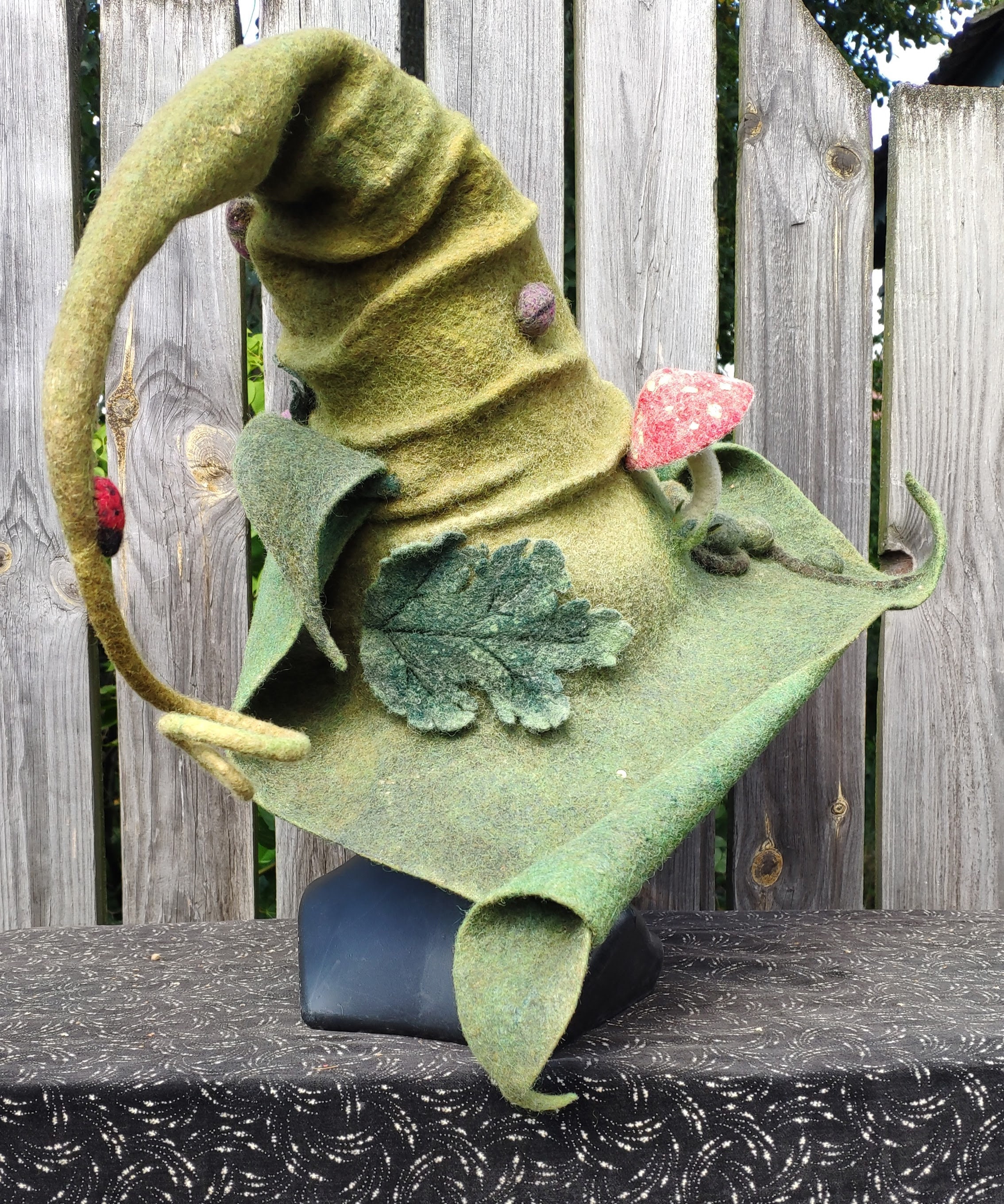 Handmade Witch Hat Wizard Wicca felt Fantasy Hat Creative hat Etsy